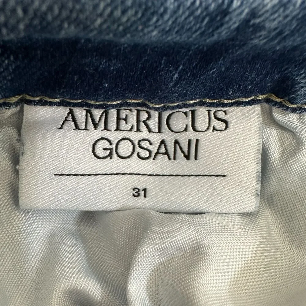Americus Gosani A/G Essential Menswear Jeans Distressed Slim Fit Mens 31 (30x26)
